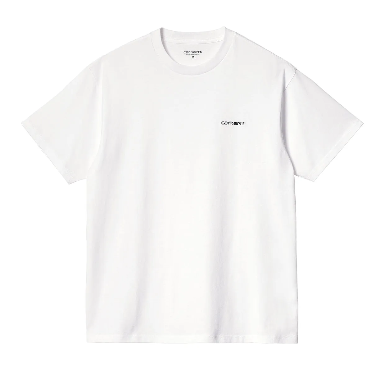 T-shirt Carhartt WIP  S/S Script Embroidery Bianco