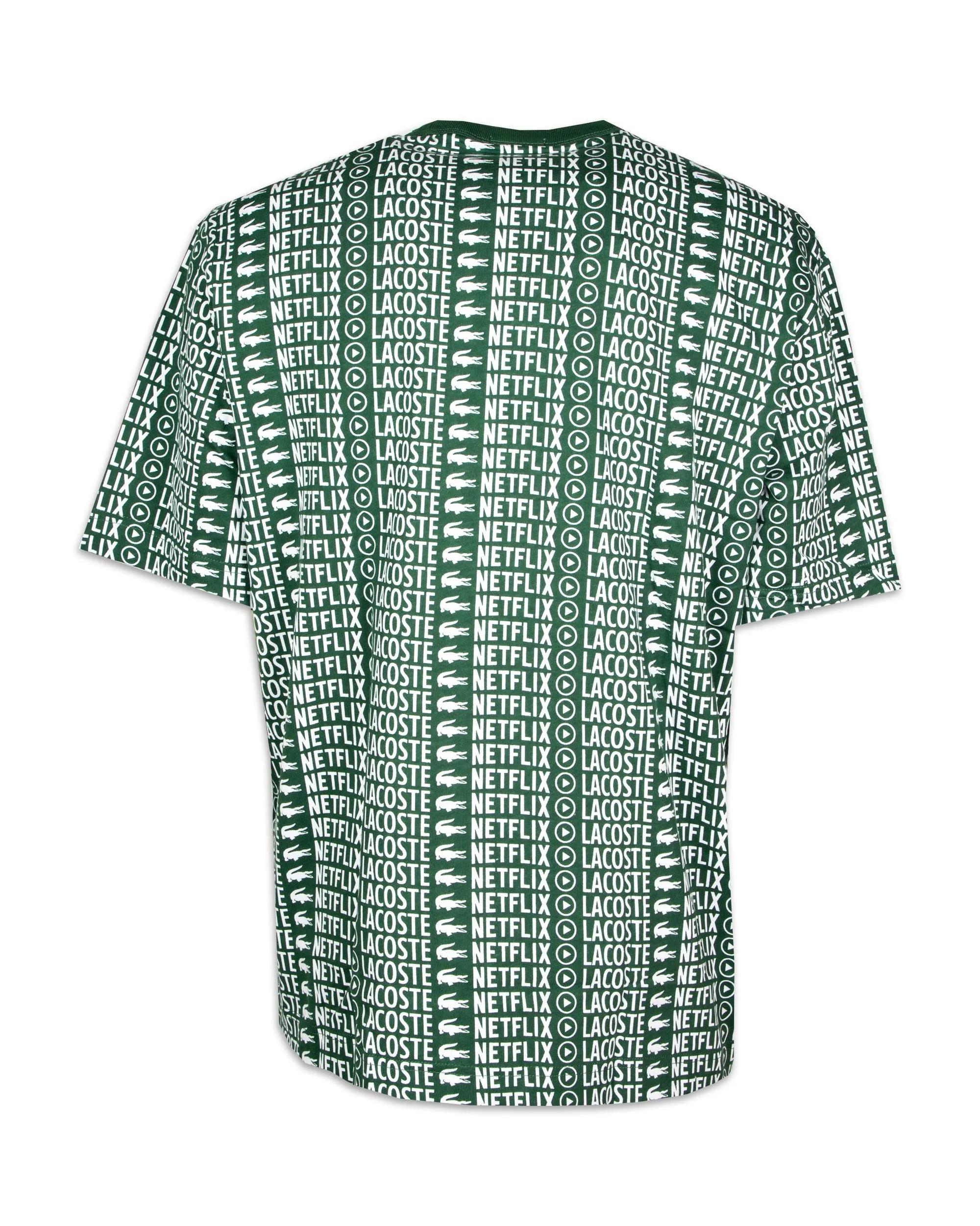 T-Shirt Lacoste x Netflix All-Over Print Verde