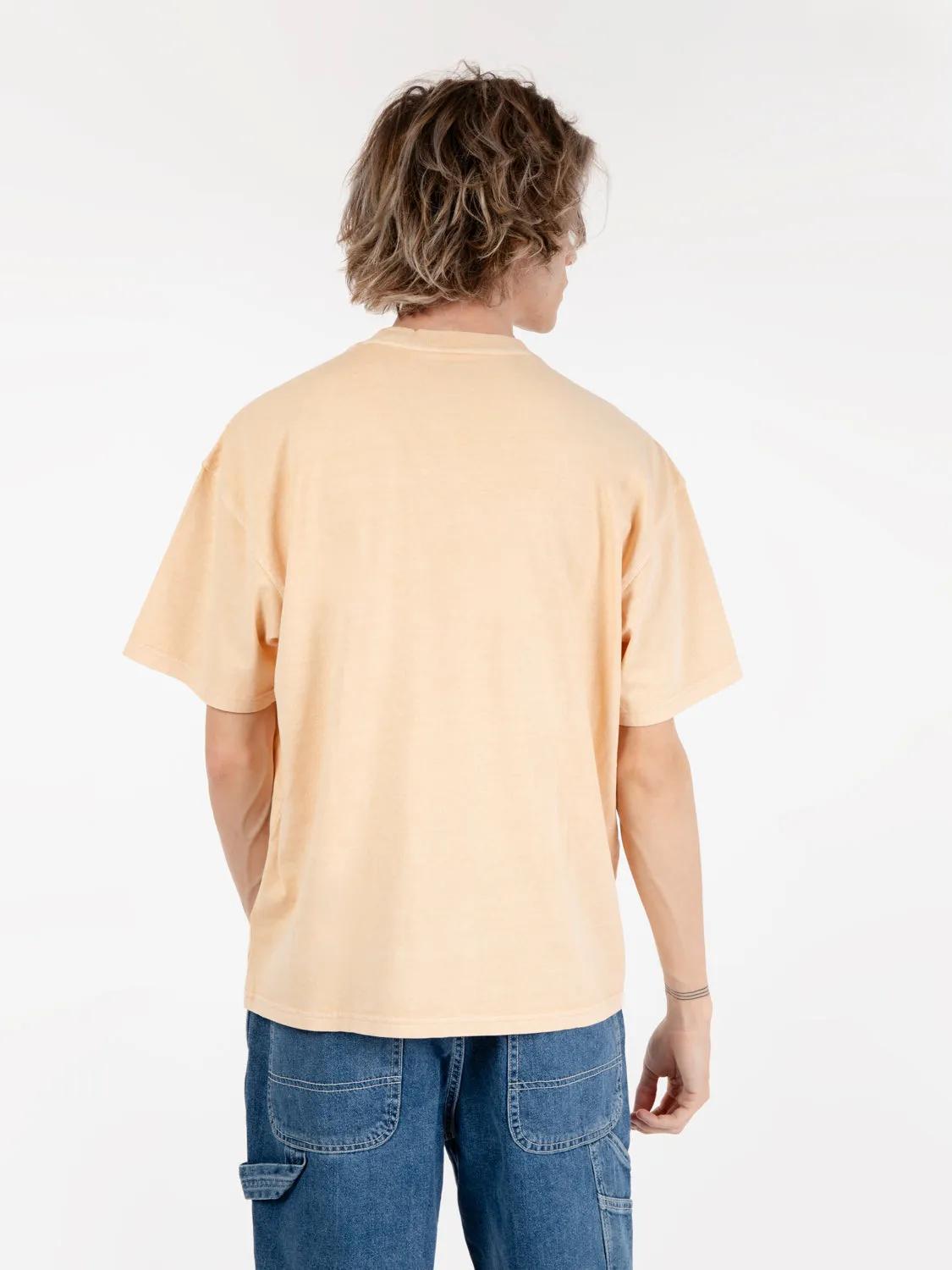 T-shirt Rustburg ricamo apricot