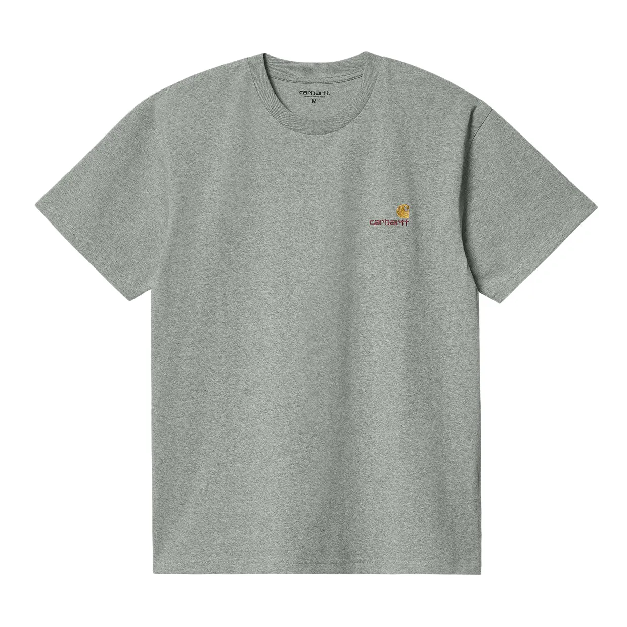 T-shirt Uomo Carhartt WIP S/S American Script Grigio