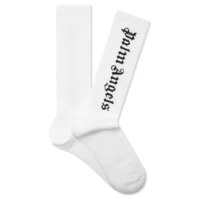 Vertical Logo Socks - White/Black