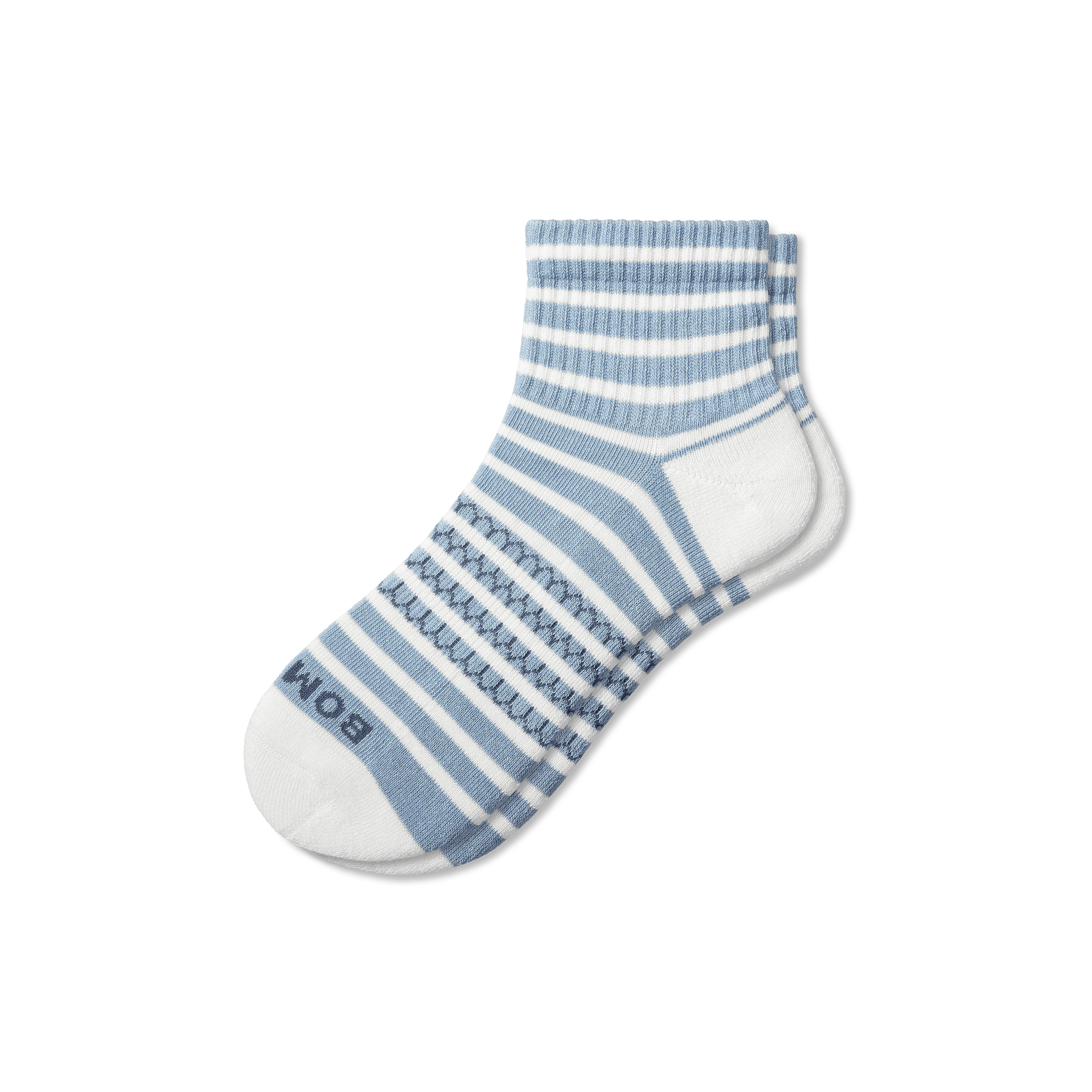 Women's Coastal Stripe Quarter Socks