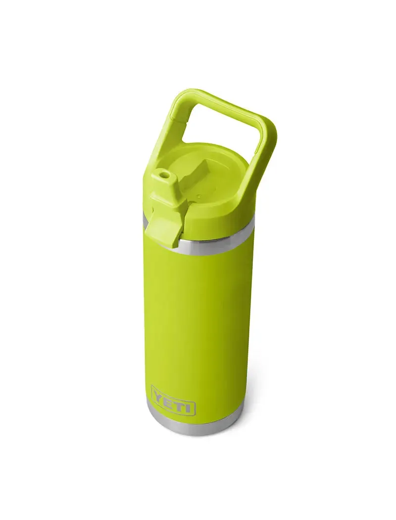 YETI Rambler 18oz Bottle w/ Straw Cap Chartreuse